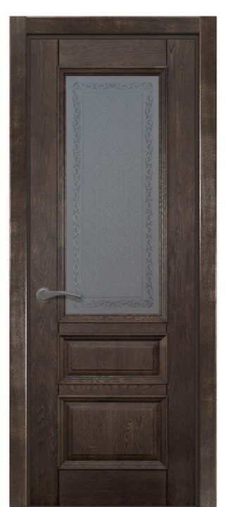 Дверь дуб Double Solid Wood Аристократ №2 эйвори блек