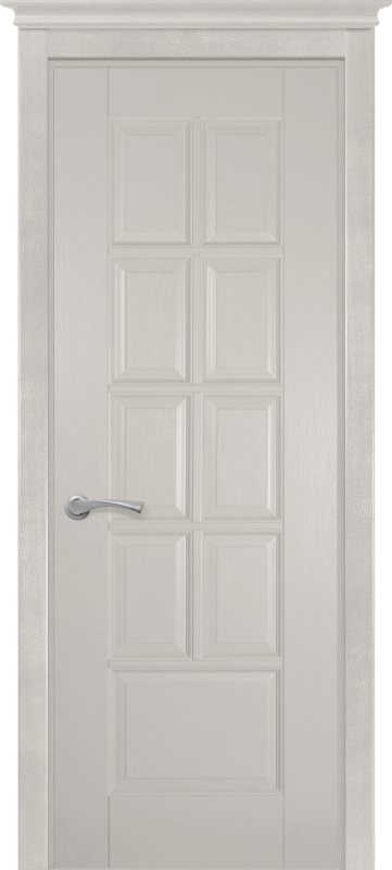 Дверь дуб Double Solid Wood Лондон эмаль грей глухая