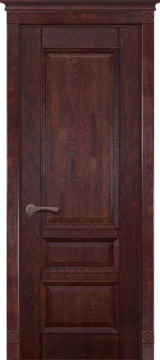 Дверь дуб Double Solid Wood Аристократ №1 махагон