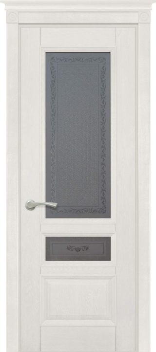 Дверь дуб Double Solid Wood Аристократ №3 белая эмаль